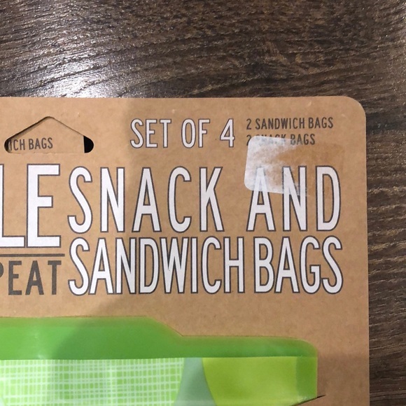 Reusable lunch systems - 3 sets of 4 - reusable snack and sandwich bags - NEW - Picture 2 of 3